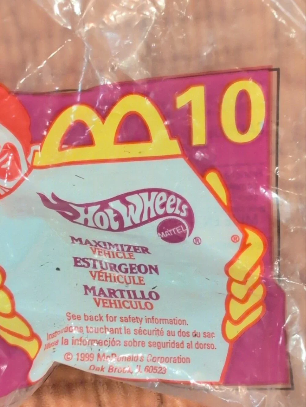 Vintage 1999 McDonald's Hot Wheels Happy Meal Toy Lot - 7 Cars SEALED New